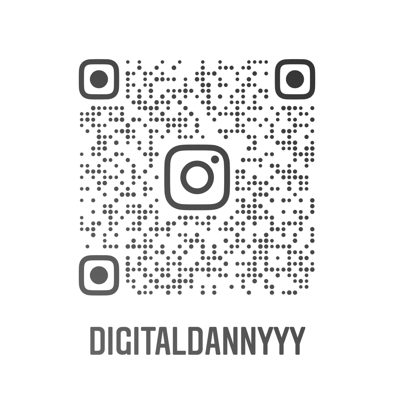 Instagram QR code for Digital Danny